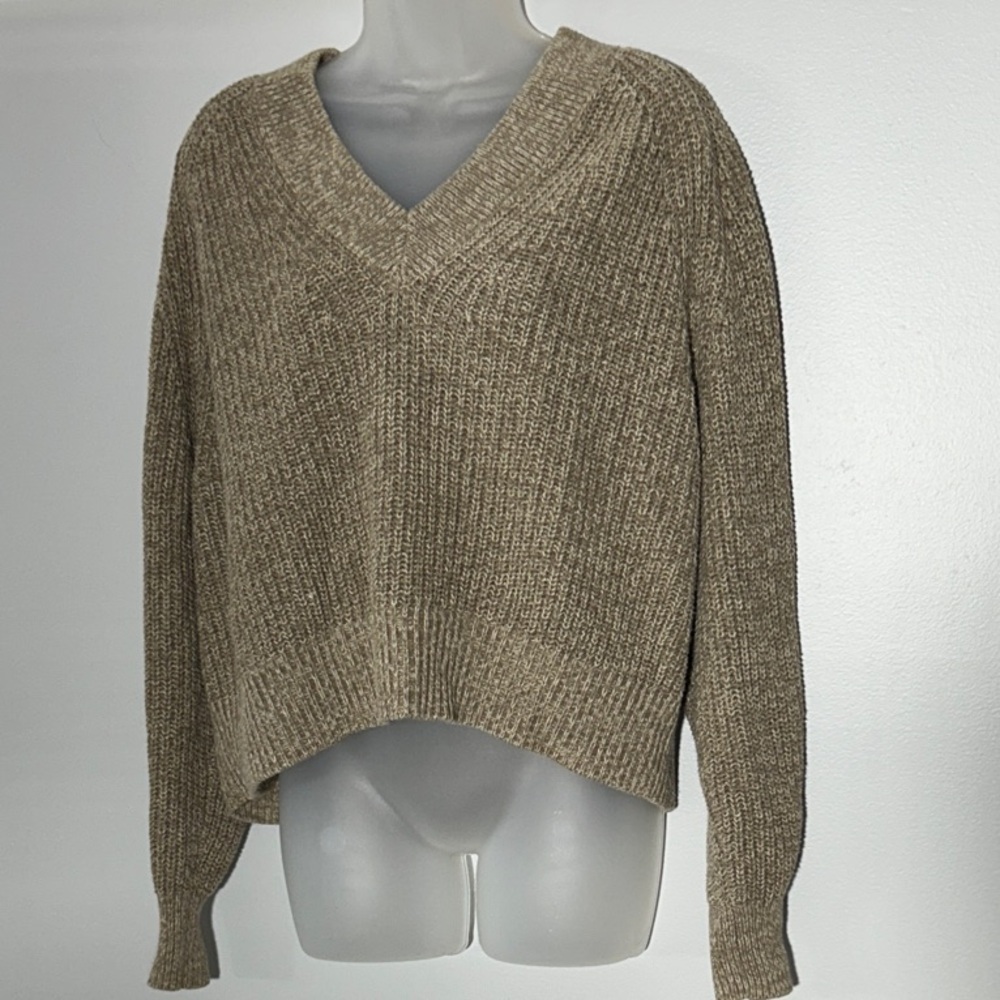 a new day Women's V-Neck Sweater - Brown